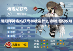 阴阳师待宵姑获鸟御魂选什么御魂搭配攻略