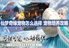 仙梦奇缘宠物怎么选择宠物培养攻略