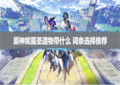 原神妮露圣遗物带什么词条选择推荐